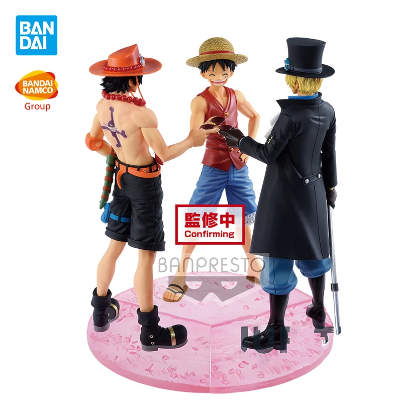 

Bandai banpresto One Piece Magazine sp anime Figurals Luffy Ace Sabo Knot wine Action Figure Toys Model Brinquedos