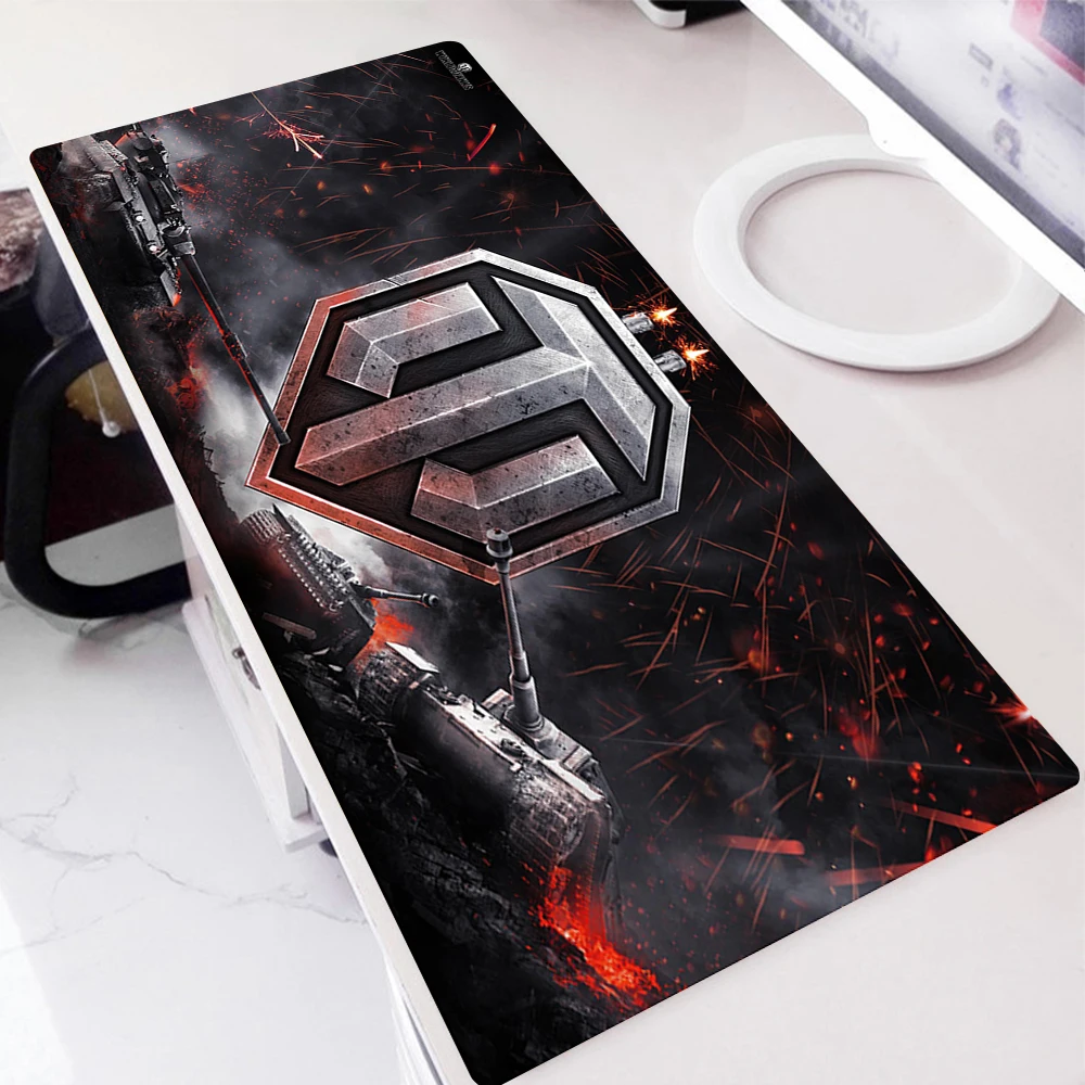 

Big Promotion Laptop Mouse Pad The World of Tanks Style Design Large Gaming Mousepad Gamer Anti-slip Rubber Keyboard Table Mat