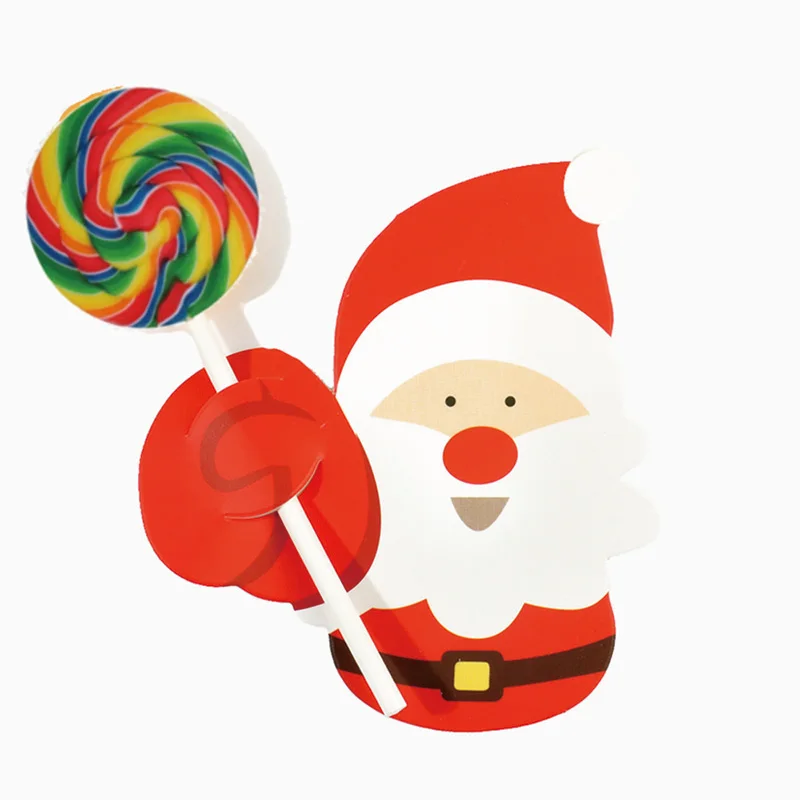 Navidad 50x Санта Пингвин леденец Рождественская открытка леденец Конфеты Рождественская вечеринка игрушки украшения Рождественские Свадебные украшения