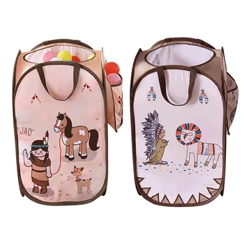 

Cute Cartoon Ocean Balls Toy Storage Basket Large Capacity Bucket Organizer