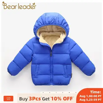 

Bear Leader Kids Winter Coats New Baby Boys & Girls Jacket Coat Solid Hooded Warm Children Snowsuit Fashion Kids Outerwear 2 6Y