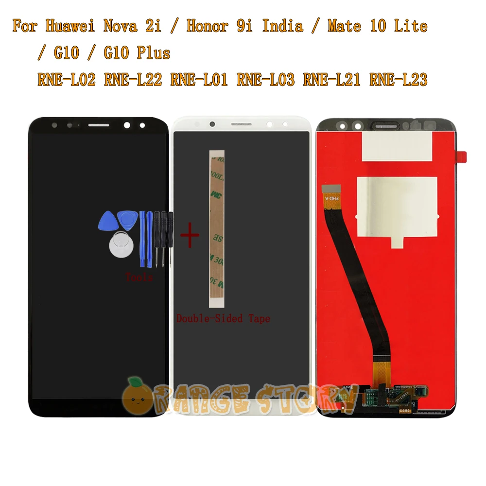 

5.9" LCD Display Glass For Huawei Honor 9i India/ G10 / G10 Plus / Mate 10 Lite / Nova 2i Touch Screen Digitizer Assembly +Tools