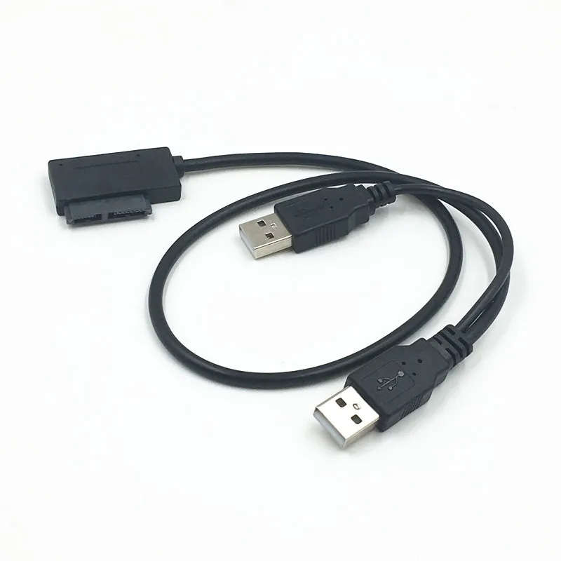 

Кабель-преобразователь USB2.0 на Mini Sata 7 + 6 13Pin для ноутбука, CD/DVD ROM, привода Slim Line