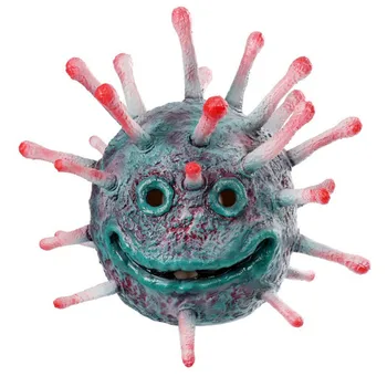 

Halloween creative mask horror virus shape PU latex mask adjustable elastic band role-playing decorative props masks