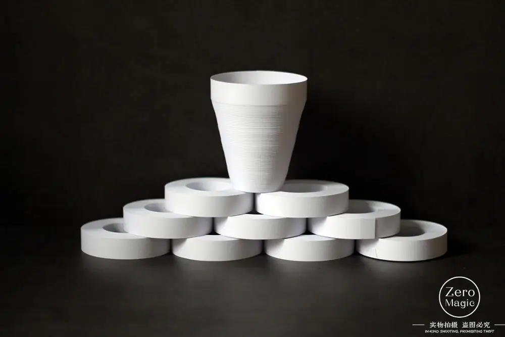 10pcs-lot-Magnetic-Tape-Milk-Cup-Paper-Coils-White-Magic-Tricks-Stage ...
