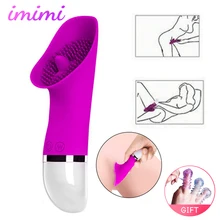 Vibrating Tongue Clitoris Sucking Stimulate Masturbator Vibrator Blowjob Nipple Sucker Dildo Massager Adult Sex Toys for Women