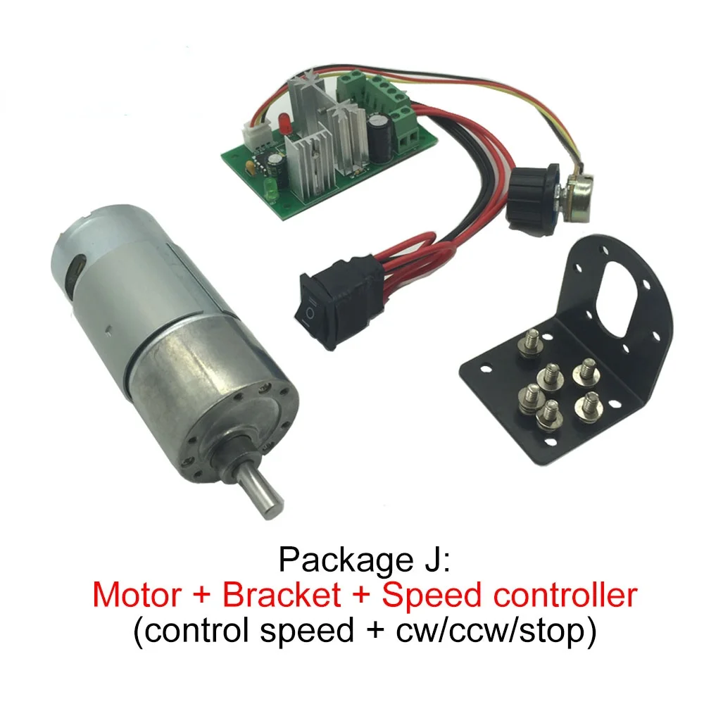 12V DC Motor and DC Gear Motor 6v with DC 12 Volt Reducer Motors DC