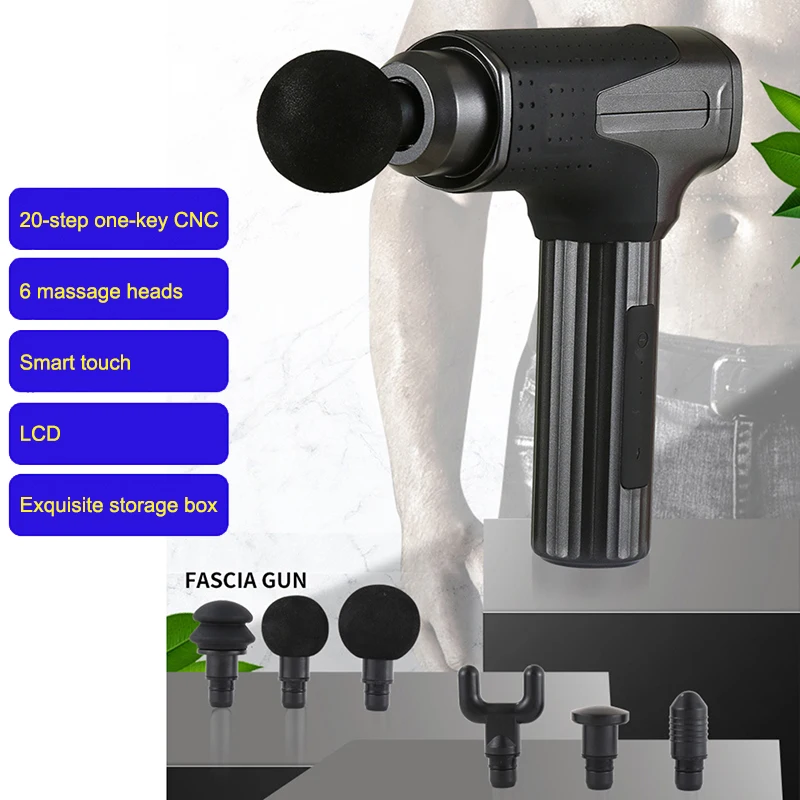 

Muscle Massage Gun Sport Therapy Massager Body Relaxation Pain Relief Slimming Shaping Massager with LCD Display