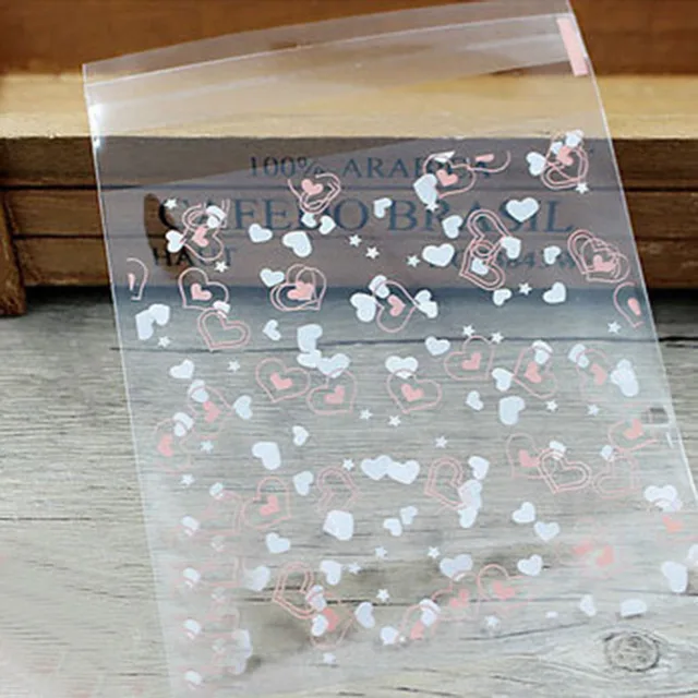 100pcs/lot 7cm Clear Candy Bag Transparent Plastic Bag Cookie OPP Bag For Wedding Birthday Party Decor DIY Gift Packaging Pouch B19