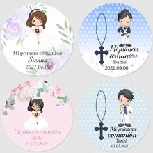 3-7cm custom name communion label, first communion sticker, first communion name collection, baptism, gift tag