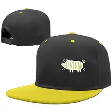 Хип-хоп бейсболка регулируемые шляпы Go Vegan свинья мальчик-девочка, желтый, один размер