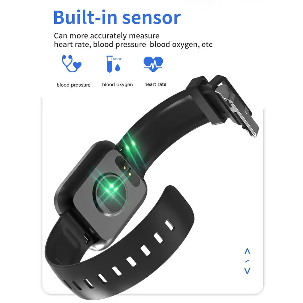 Водонепроницаемые Смарт-часы Bluetooth спортивные часы с пульсометром кровяное давление мониторинг сна трекер для Android ios часы