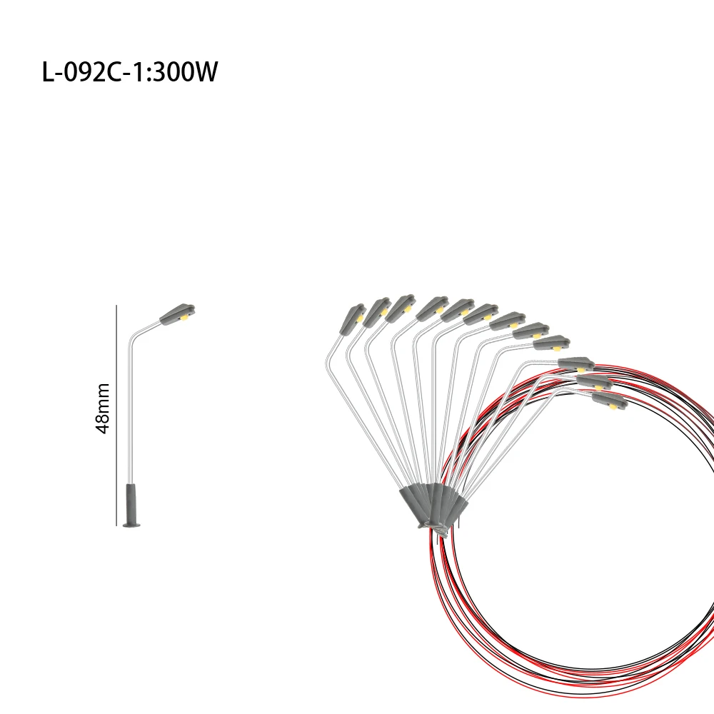 HO N Scale Model Street Lamp 3V Led Lighting For Train Landscape Building Architecture Layout Scenery 8