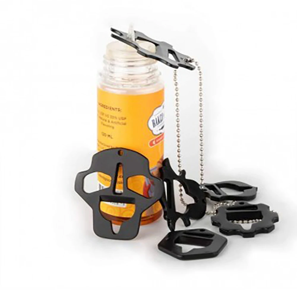 

Reewape 5IN1 Shortfill Cap Opener Tool Bottle Opener Opening Shooter Compatible with 10ml/30ml/50ml/60ml/120ml Bottle Cap