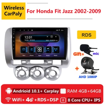 

2 din 8 core android 10 car radio auto stereo for honda fit jazz GD 2002 2004 2005 2007 09 navigation GPS DVD Multimedia Player