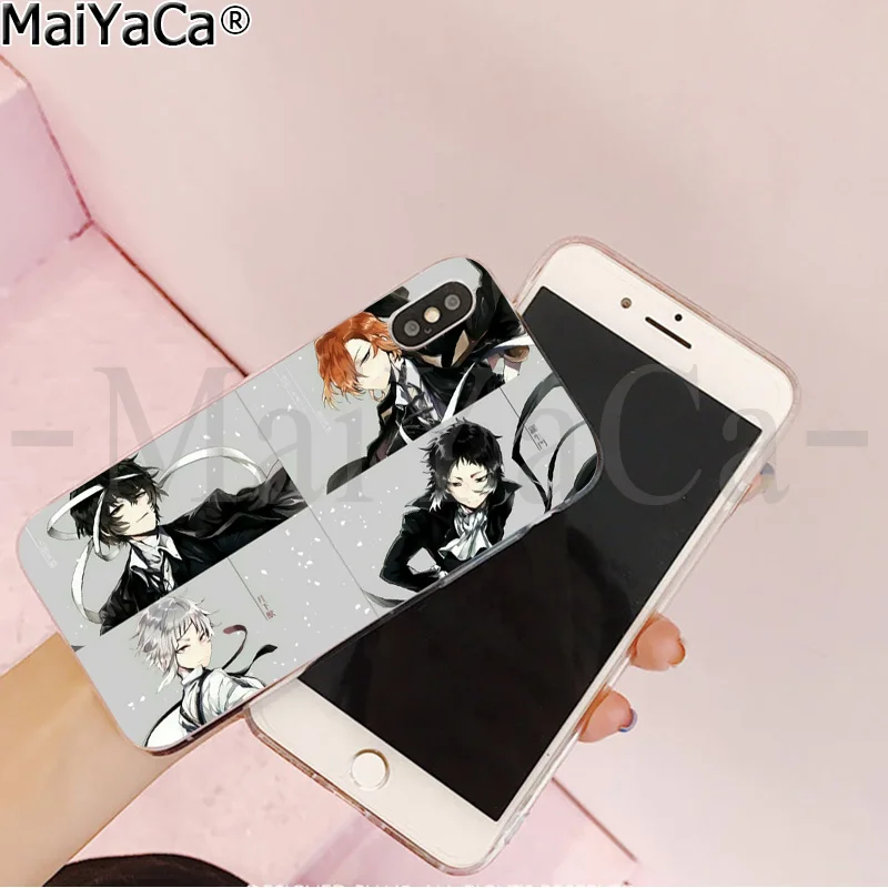 MaiYaCa японское аниме bungou бродячие собаки дазай Осаму фото мягкий чехол для телефона для Apple iPhone 8 7 6 6S Plus X XS MAX 5 5S SE XR - Цвет: A5