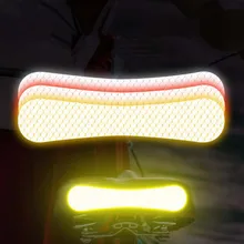 Креативные светоотражающие наклейки на спинку сиденья в форме кости, наклейки с рисунками Предупреждение ющие светоотражающие ленты, украшение автомобиля для электровелосипеда