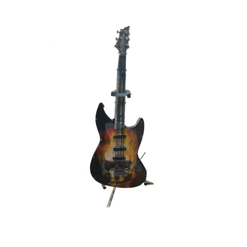 

Guitar 3D Metal Mosaic Model DIY Handmade Puzzle Assembly Toy Ornaments Creative Craft Gift Ferris Wheel