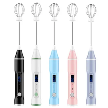 

New Electric Mixer Blender Milk Frother Handheld Mini Mixture Egg Home Kitchen Mixer Bubble Maker Whisk For Coffee Cappuccino