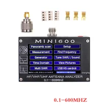 Антенный Анализатор с сенсорным экраном MINI600 0,1-600 МГц HF/VHF/UHF профессиональный антенный тестер MINI600 антенный счетчик
