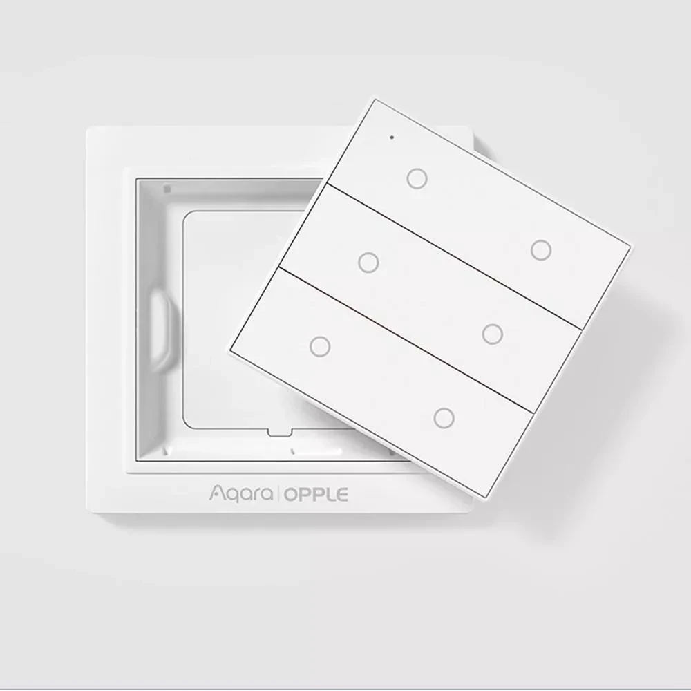 Беспроводной умный переключатель Xiaomi Aqara, международная версия ZigBee 3,0, работающий с приложением Mijia Apple HomeKit, настенный переключатель