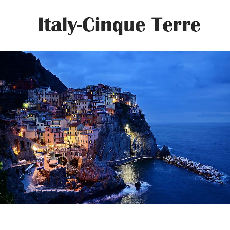 1000 шт Сделай Сам Италия Cinque Terre town дорожный пейзаж бумага 3D архитектурное здание