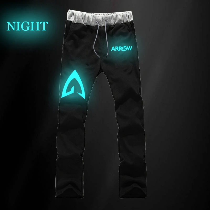 

Arrow Luminous Casual Sports Pants Drawstring Pants Spring Autumn Cotton Unisex Long Pants