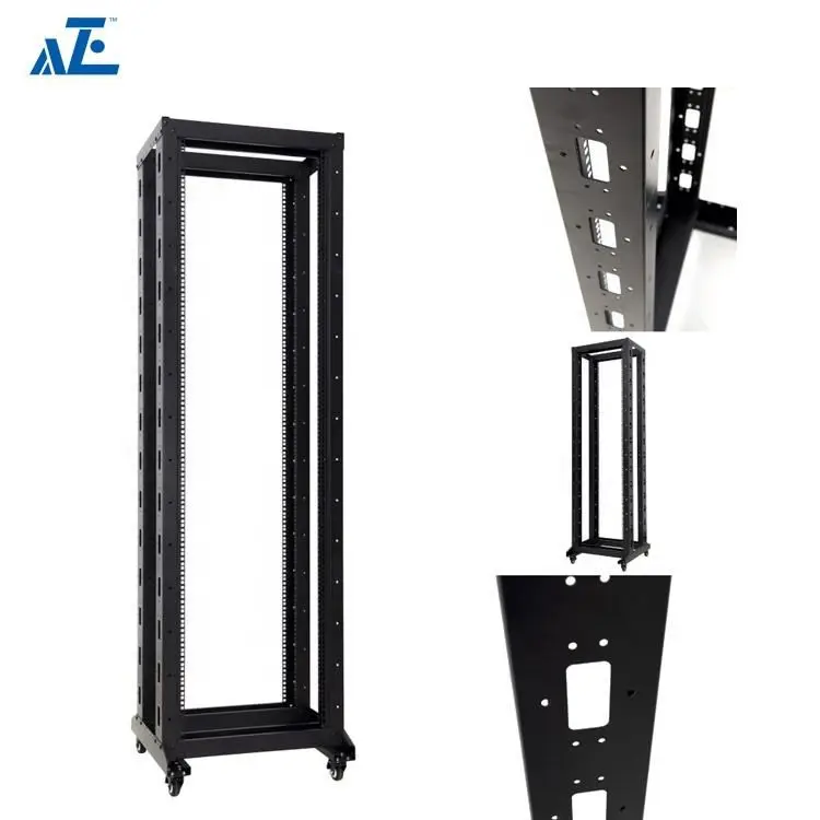 

4-Post 47U IT Open Frame Server Network Relay Rack 600mm Deep with Casters