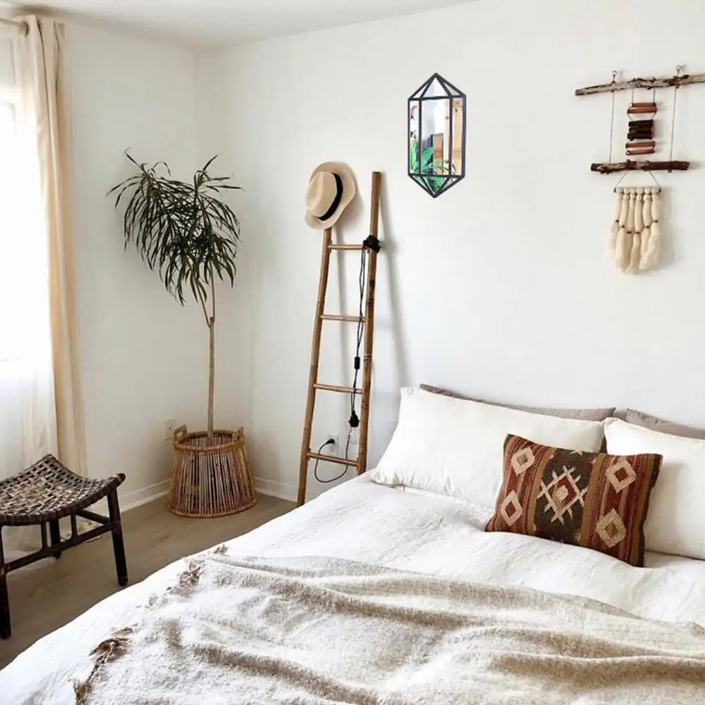 

2020 NEW Wall Mirrors Lotus Diamond Shaped Mirrors for Wall Art Home Decoration