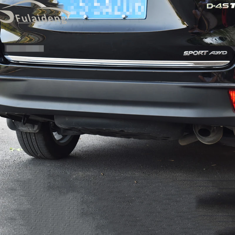 1 шт. для Toyota Highlander- Серебряный титановый хвост Задняя Крышка багажника Отделка Автомобиля стильный аксессуар