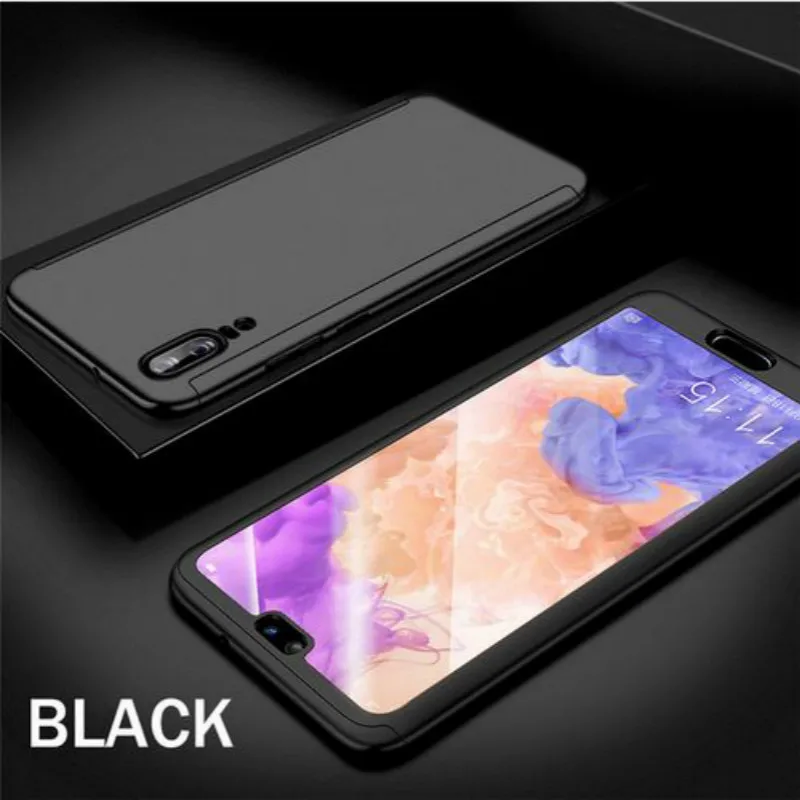 Роскошный 360 полный защитный чехол для One Plus Oneplus 7Pro 5 5T 1+ 7 Pro Тонкий Жесткий ПК оболочки для Nokia 3,1 6,1 чехол Fundas Coque - Цвет: Черный