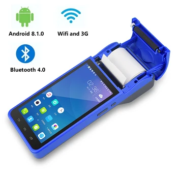 

Android 8.1.0 3G Wifi POS PDA Terminal Handheld Smart POS Wireless 58mm BluetoothThermal Printer Support 1D 2D barcode scanning