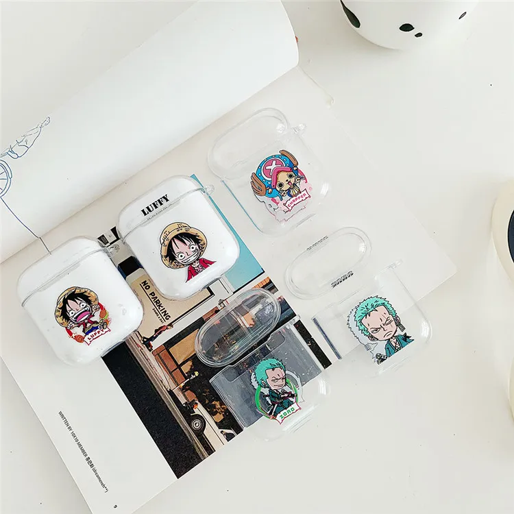 Один кусок японского аниме Луффи Тони чехол для наушников для Airpods 1 2 мягкий Bluetooth чехол для наушников для Apple air Pods 1 2 Аксессуары