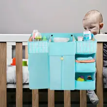 Съемный выдалбливающий подвесной мешок для кровати съемный дизайн полой доски Портативный прочный органайзер для кроватки сумка для игрушек карман для подгузников