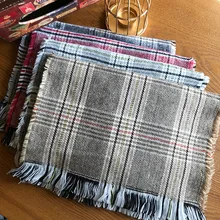 Royalmaybe утолщенной шерстяной воротник шарф для девочек и мальчиков шарф кашемировый шарф одеяло шарф, детская одежда для девочек модный комплект в клетку для детей