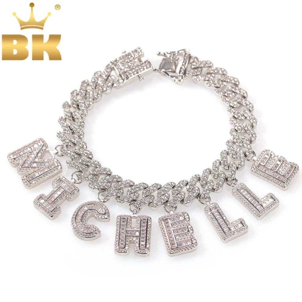 Кубинское ожерелье Майами S Link с надписью THE BLING KING 12 мм|Цепочки| |