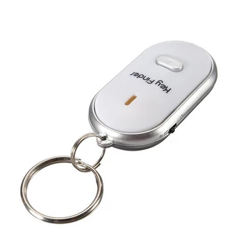 LED Key Finder Locator Find Lost Keys Chain Keychain Whistle Sound Control Locator Keychain Accessories DJA88 1