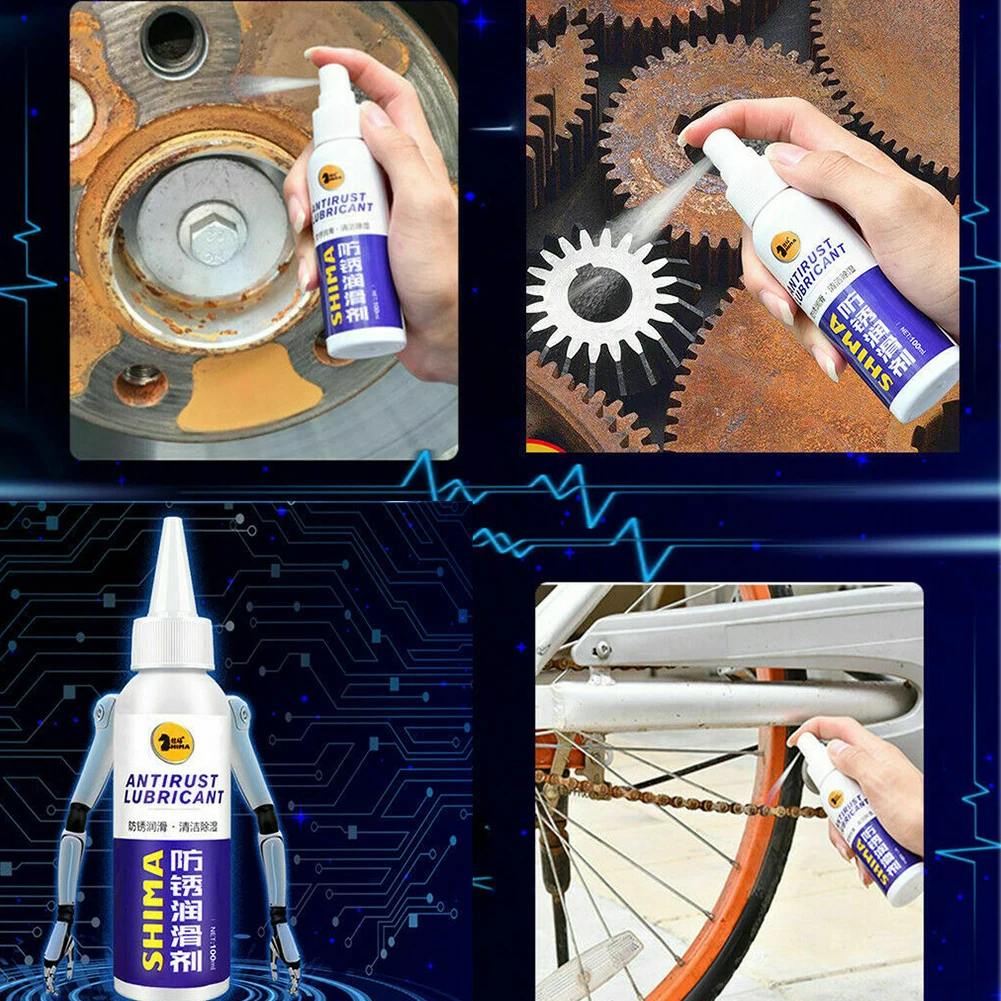 

100ml Lubrication Tool Moisturizing Inhibitor Maintenance Multifunction Car Spray Derusting Universal Easy Apply Rust Remover