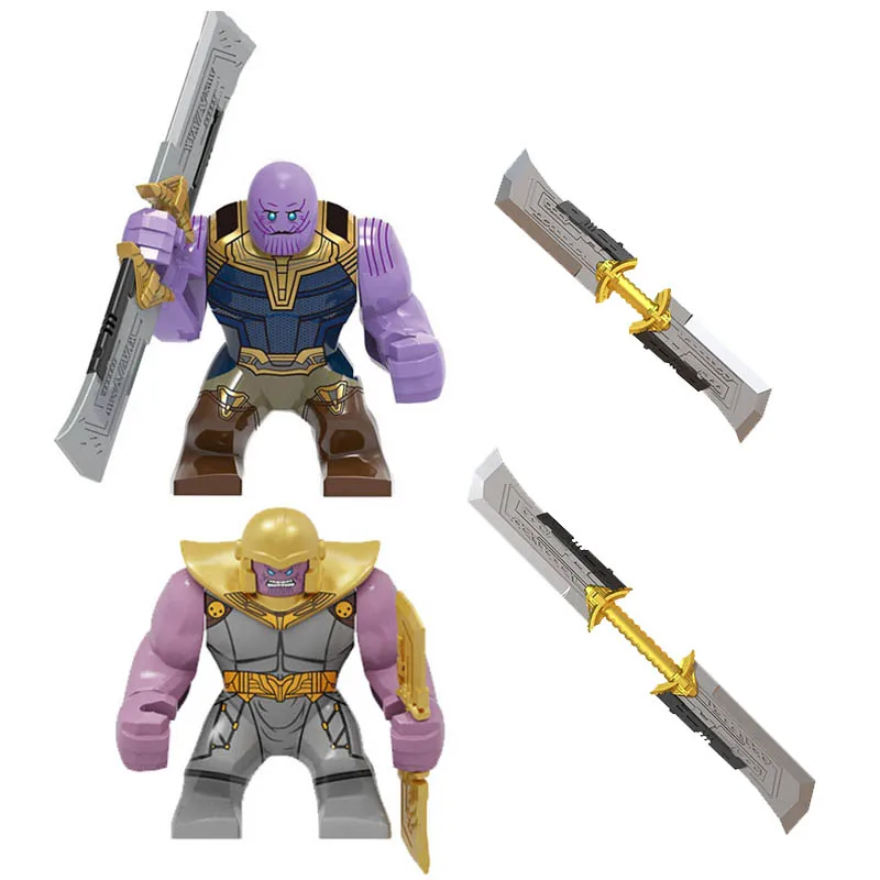 

Avengers 4 Endgamer Double-edged Sword Thanos Black Panther Hulk Iron Man Glove Blocks Compatible Marvel Toy