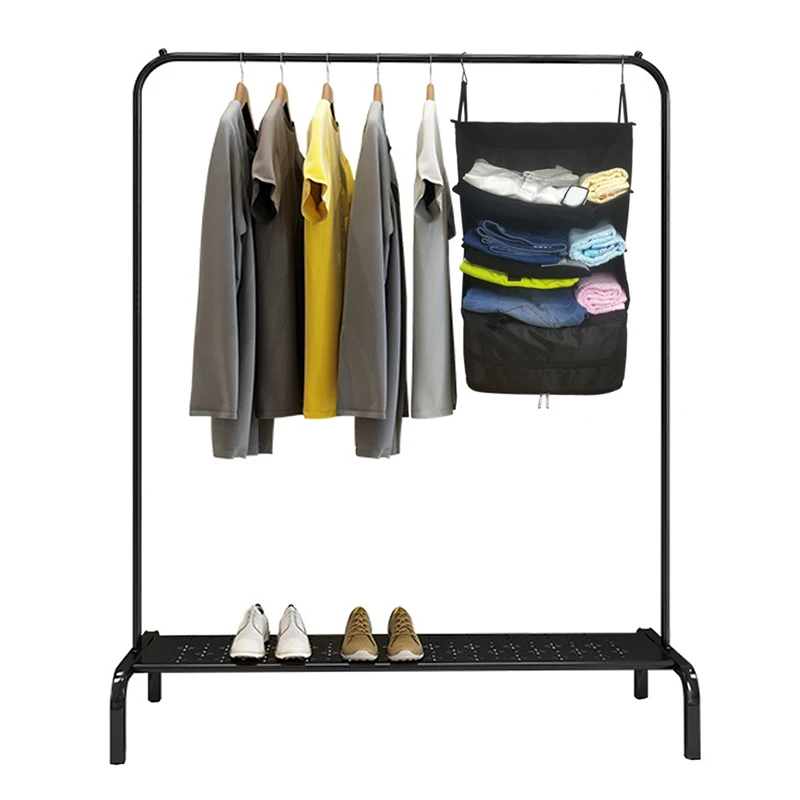 

Durable Hanging Travel Packable Shelves 3 Layers Luggage System Organizer Shelf Suitcase Organizer Store