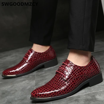 

Crocodile Shoes Men Classic Dress Shoes Men Office Coiffeur Italian Formal Shoes For Men Plus Size 48 Evening Dress Fashion Buty