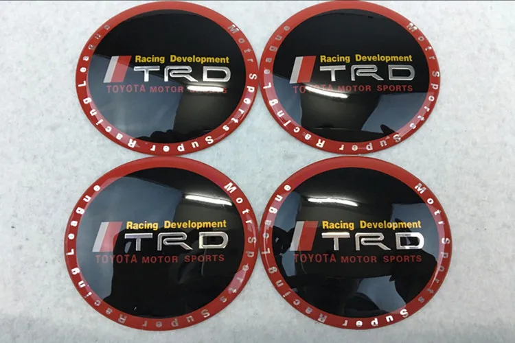 

4pcs 65mm car tire wheel center sticker car badge hubcaps For Toyota Corolla rav4 Camry Yaris Car Accessories
