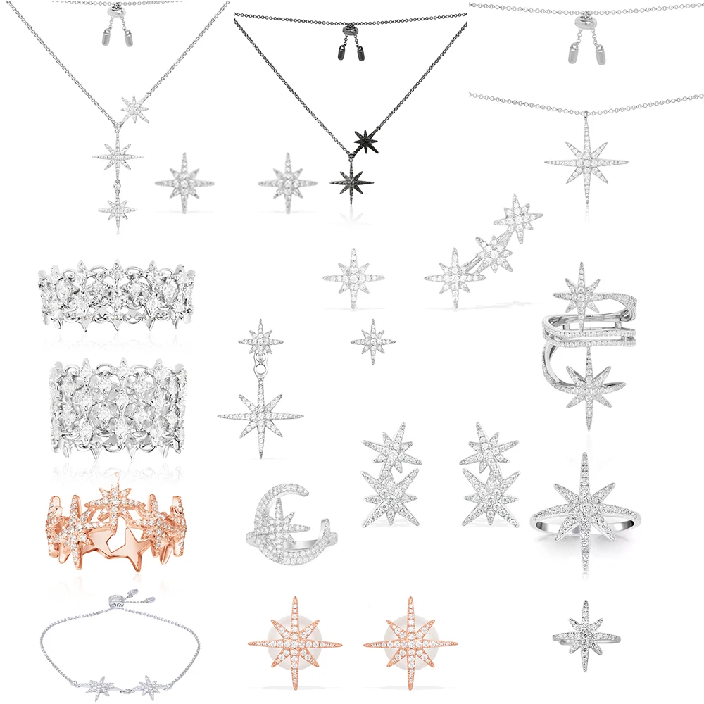 

KAKANY Original 1: 1 High Quality Zirconia Meteor Collection Classic Monaco Style European Women Fashion Luxury Jewelry