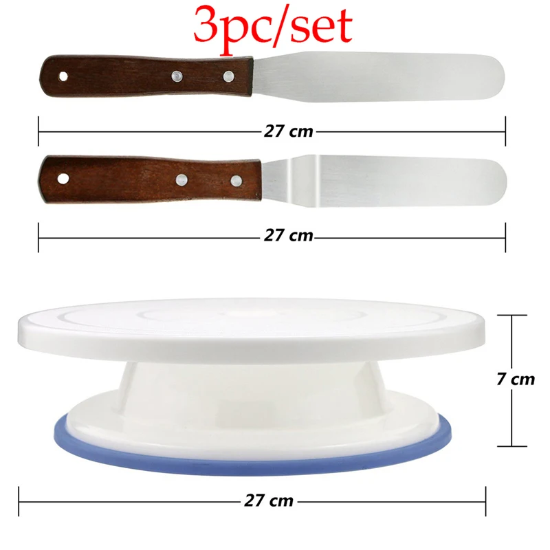 Пластиковый поворотный стол для торта, вращающийся пластиковый нож для ...