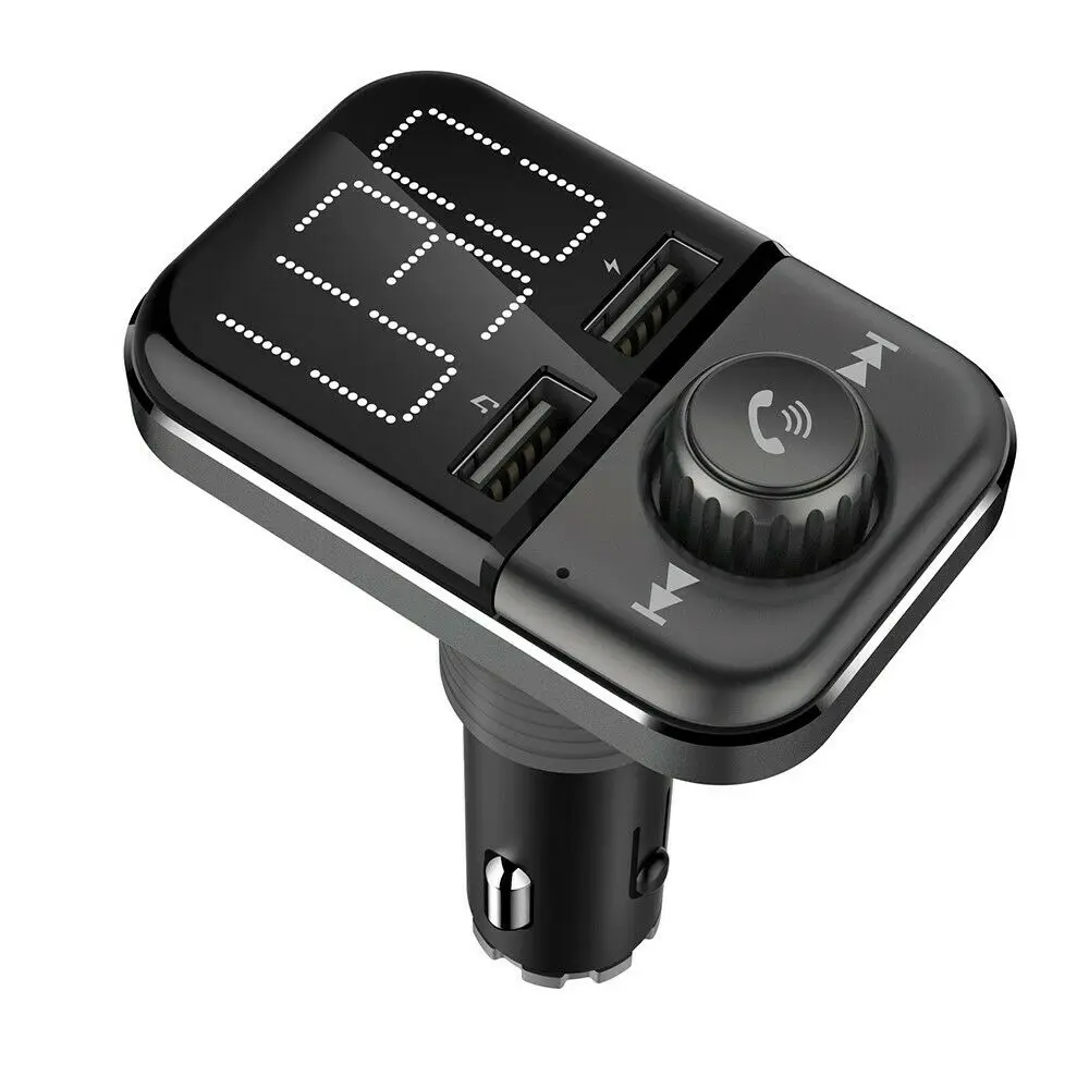 Универсальный автомобильный беспроводной Bluetooth комплект Автомобильный fm-передатчик Hands-free Dual USB быстрое зарядное устройство MP3-плеер TF карта u-диск горячая распродажа