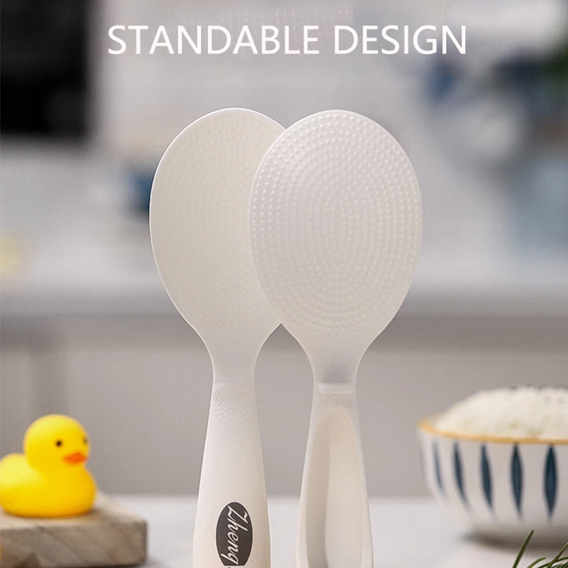 Plastic Rice Spoon Upright Plastic Rice Spoon Rice Cooker Serving Spoons Nonstick Spatula Household Food Shovel Kitchen Utensils