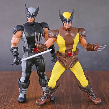 

NEW Mezco commoner wolverine 1:12 scale collectable Two colors X-MEN figure PVC Action Figures Model Toys Gift Doll