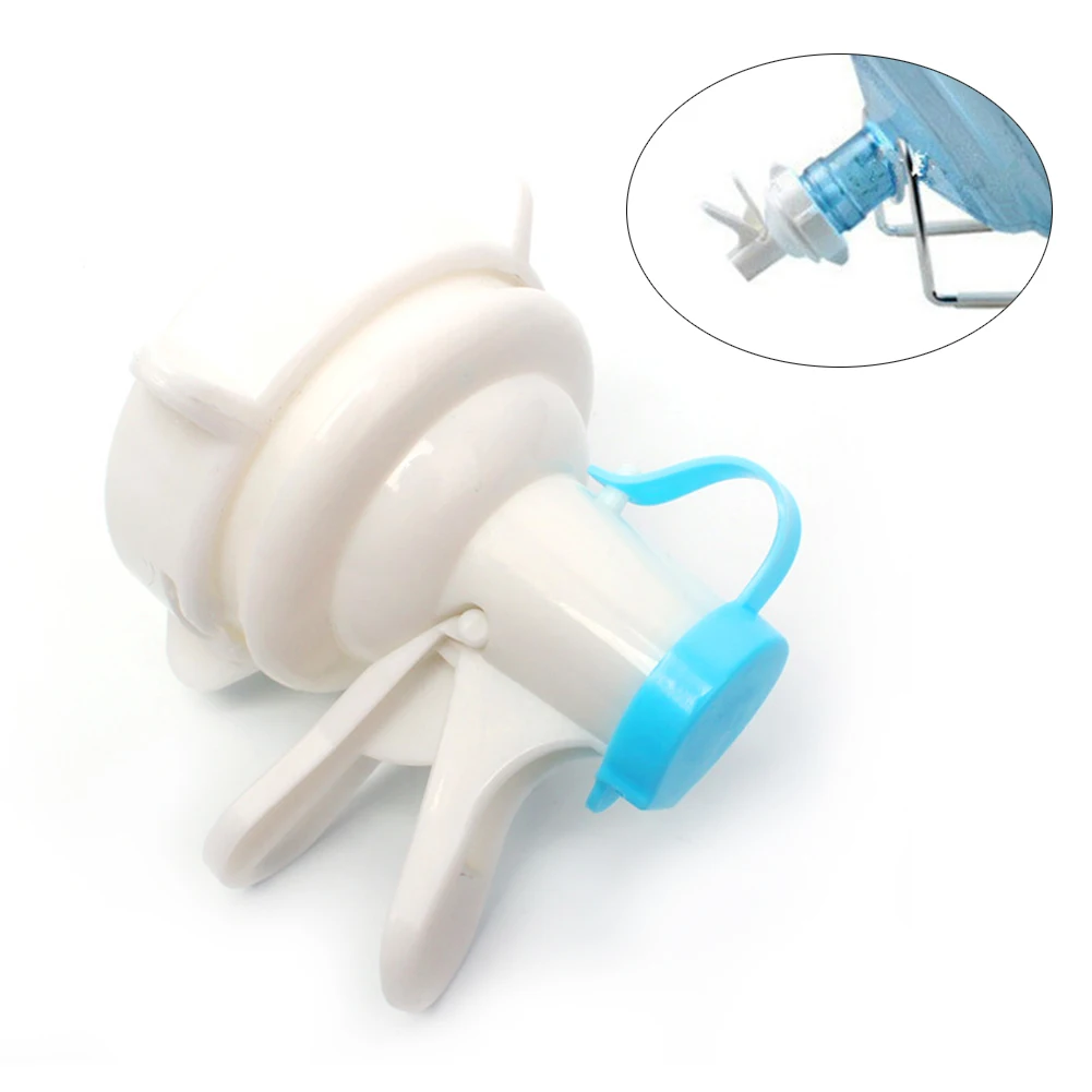 1pc Eco-friendly Plastic Small Portable Camping home inverted Water Dispenser Spout Bottle Cap Reusable Faucet Dust cover