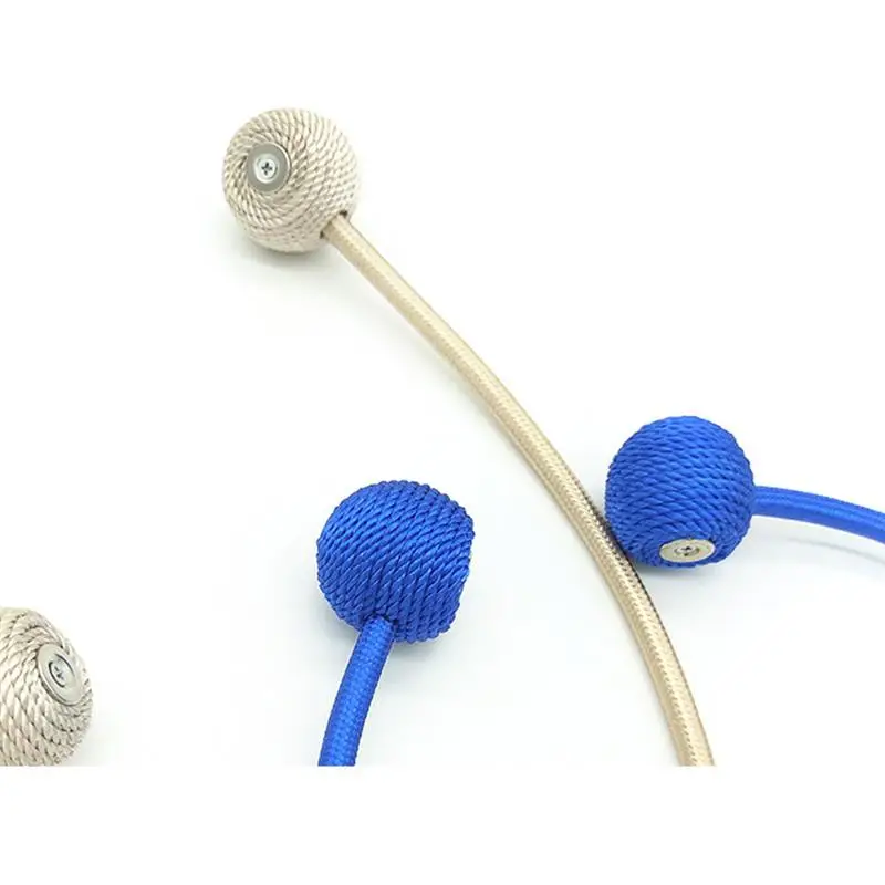 Magnetic Curtain Tiebacks Window Drapries Decorative Rope Holdbacks Buckle Clips Holder Tie Backs Drapes Room Office Decor