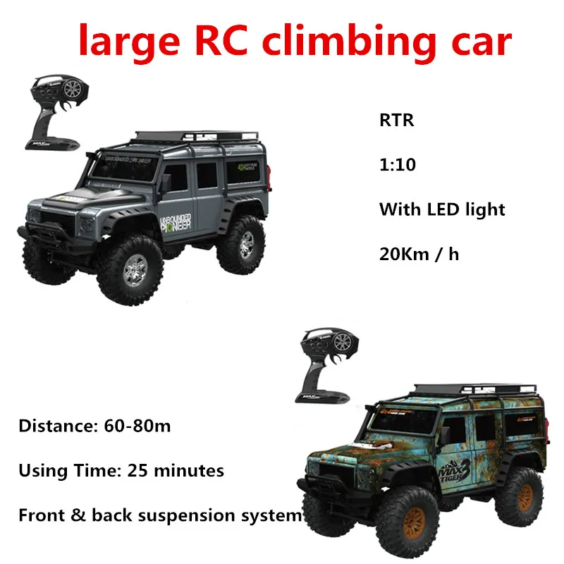 

Upgrade 1:10 2.4G Radio Control Car 4WD IPX4 Electric RC Car Buggy Off-Road Remote Control Trucks Boys Toys for Children